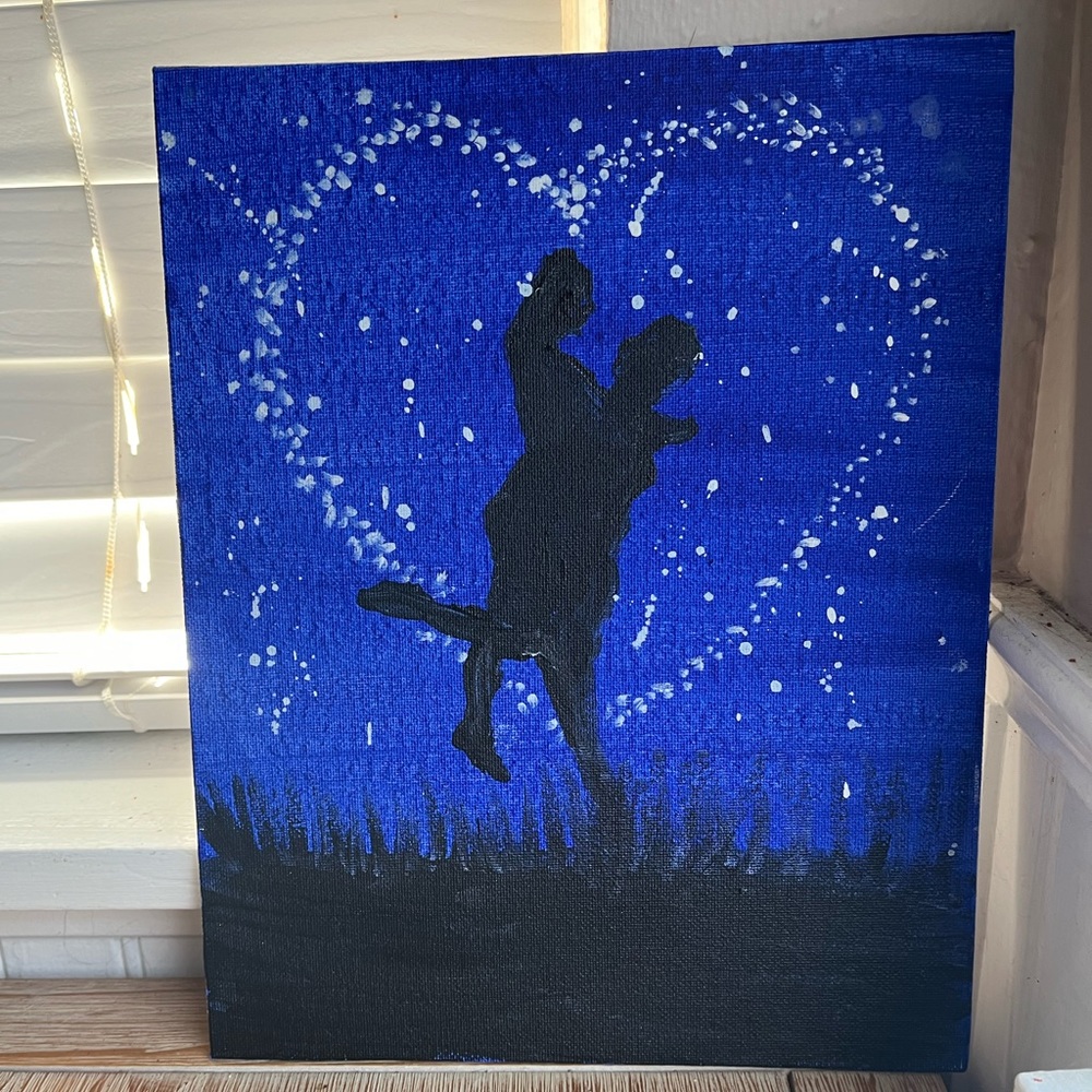 Starry romance original painting